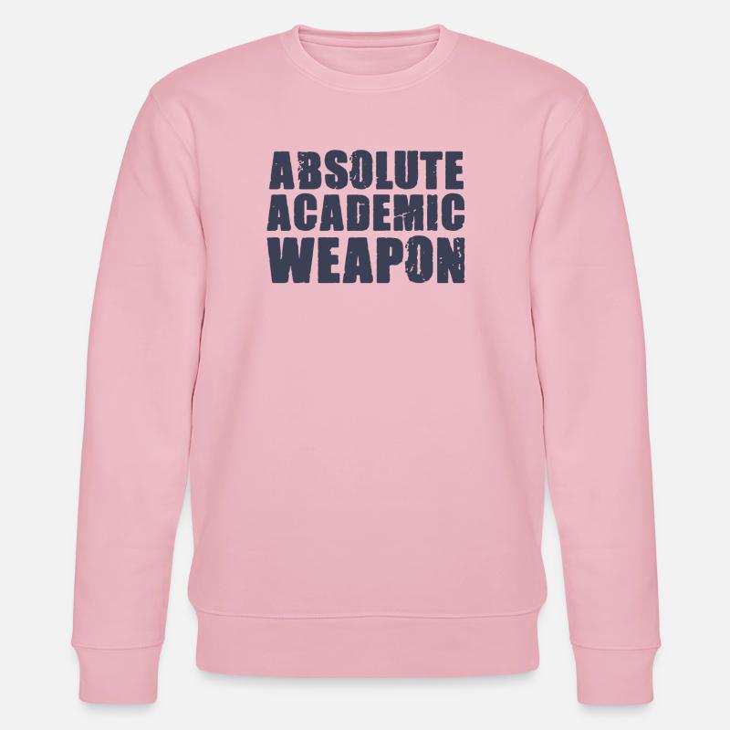 Studenten Absolute Academic Weapon - Stanley/Stella Unisex Bio-Sweatshirt CHANGER  - Hellrosa