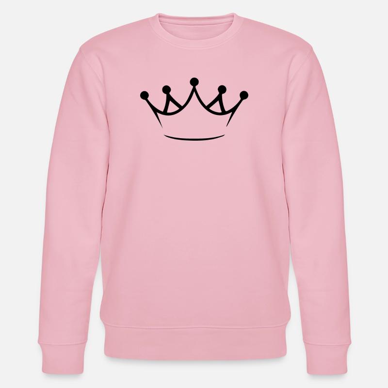 Krone - schwarz - Stanley/Stella Unisex Bio-Sweatshirt CHANGER  - Hellrosa