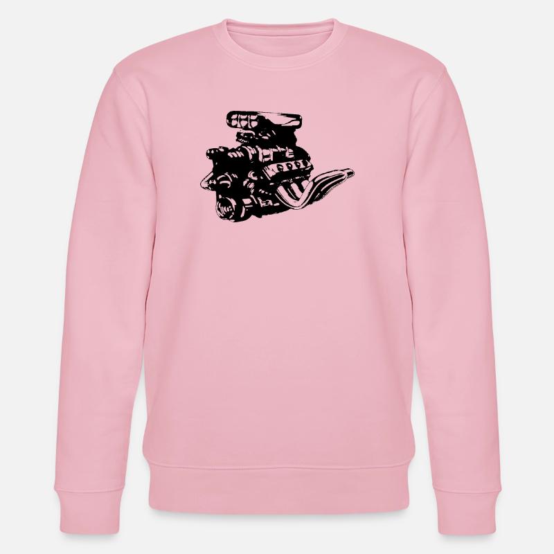 V8 Motor - Stanley/Stella Unisex Bio-Sweatshirt CHANGER  - Hellrosa