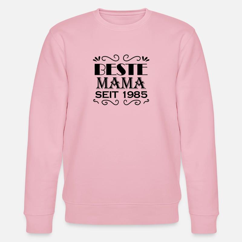 Beste Mama seit 1985 - Stanley/Stella Unisex Bio-Sweatshirt CHANGER  - Hellrosa