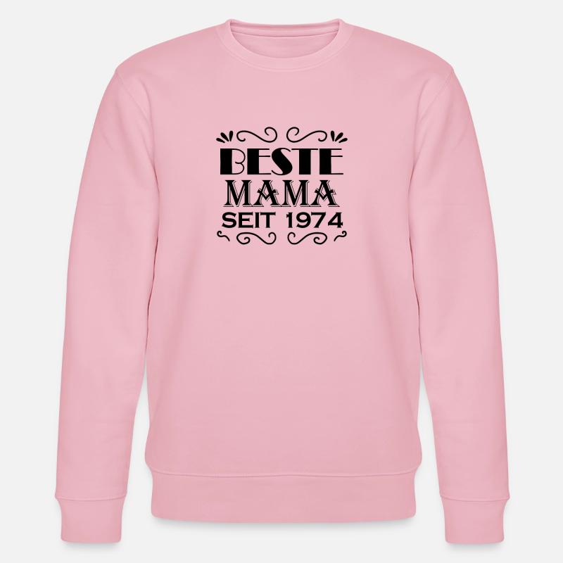 Beste Mama seit 1974 - Stanley/Stella Unisex Bio-Sweatshirt CHANGER  - Hellrosa