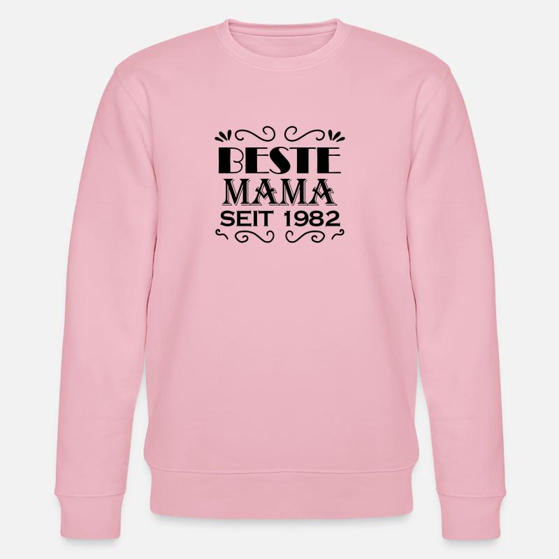 Beste Mama seit 1982 - Stanley/Stella Unisex Bio-Sweatshirt CHANGER  - Hellrosa