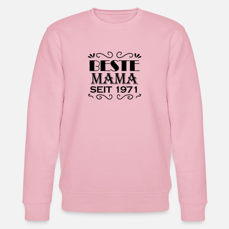 Beste Mama seit 1971 - Stanley/Stella Unisex Bio-Sweatshirt CHANGER  - Hellrosa