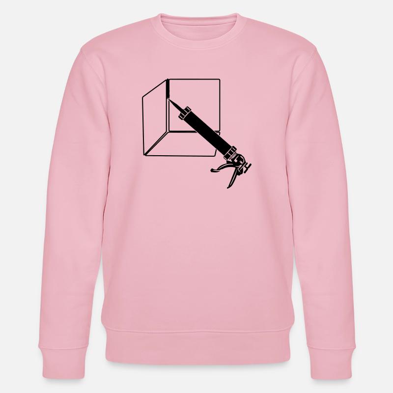 Abdichtungsspritze mit Fliesen - Stanley/Stella Unisex Bio-Sweatshirt CHANGER  - Hellrosa