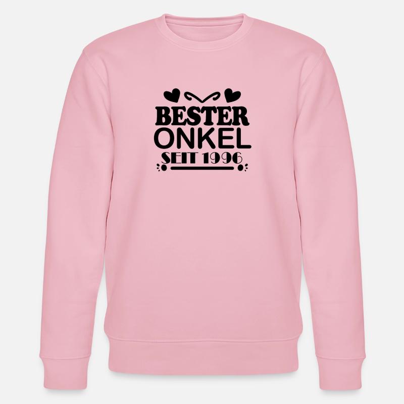 Bester Onkel seit 1996 - Stanley/Stella Unisex Bio-Sweatshirt CHANGER  - Hellrosa