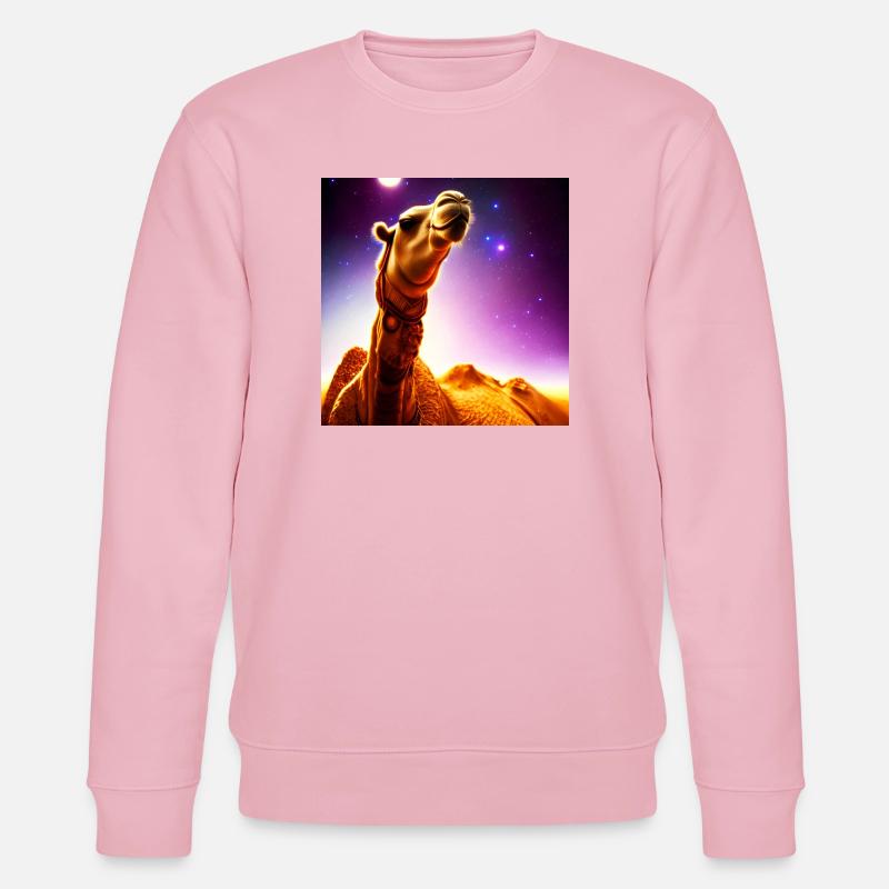 Dromedar Kamel - Wüstenschiff - Stanley/Stella Unisex Bio-Sweatshirt CHANGER  - Hellrosa