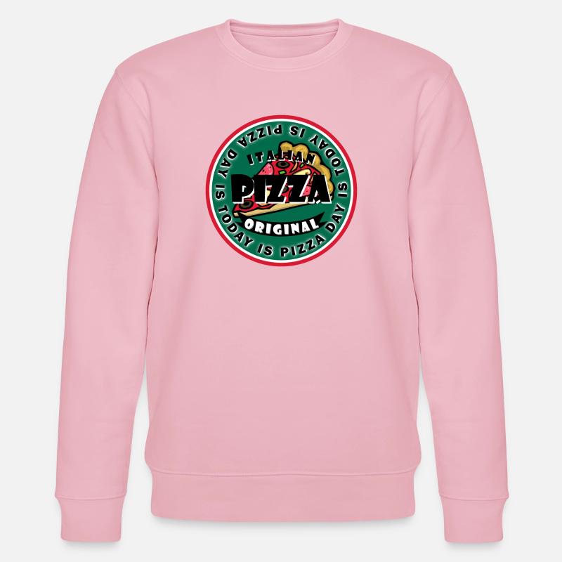 Today is Pizza day - Stanley/Stella Unisex Bio-Sweatshirt CHANGER  - Hellrosa