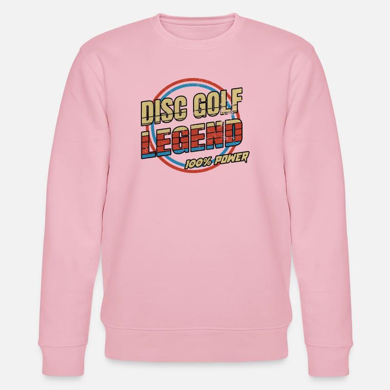 Disco Golf Legenden Design - Stanley/Stella Unisex Bio-Sweatshirt CHANGER  - Hellrosa