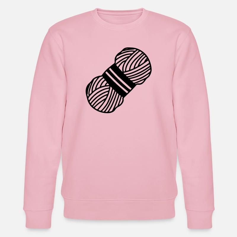 Knot knit or crochet wool - Stanley/Stella CHANGER Unisex Organic Sweatshirt - cotton pink