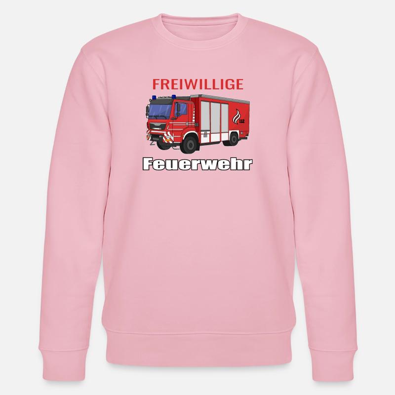 Freiwillige Feuerwehr - Stanley/Stella Unisex Bio-Sweatshirt CHANGER  - Hellrosa