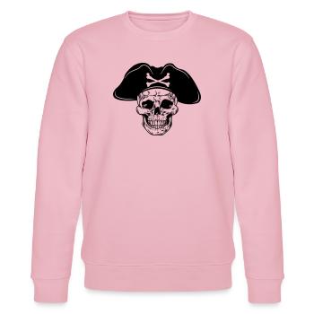 Chapeau de pirate crâne - Sweat bio CHANGER Stanley/Stella Unisexe - rose pâle - Devant - Jaron (178cm) & Liana (172cm)