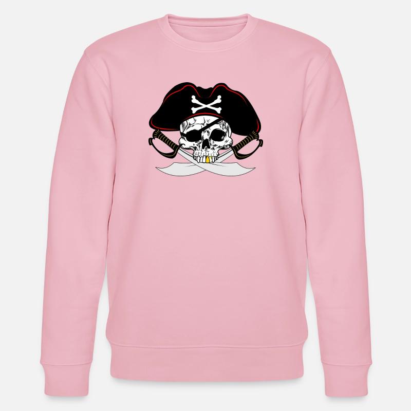 Pirate à la dent d’or - Sweat bio CHANGER Stanley/Stella Unisexe - rose pâle