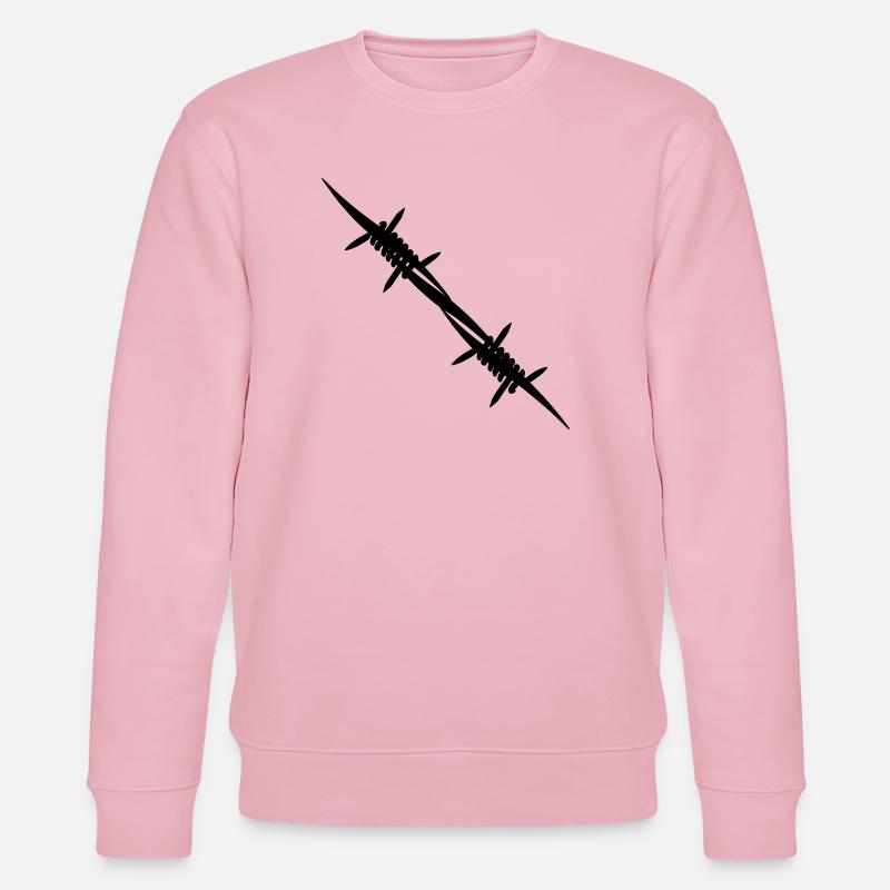 Stacheldraht-Kupplungsstück - Stanley/Stella Unisex Bio-Sweatshirt CHANGER  - Hellrosa