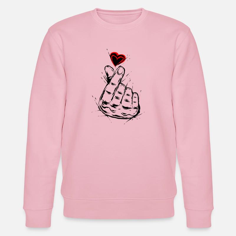 K-Pop Liebe - Stanley/Stella Unisex Bio-Sweatshirt CHANGER  - Hellrosa
