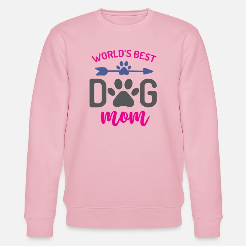 Die beste Hundemutter der Welt - Stanley/Stella Unisex Bio-Sweatshirt CHANGER  - Hellrosa