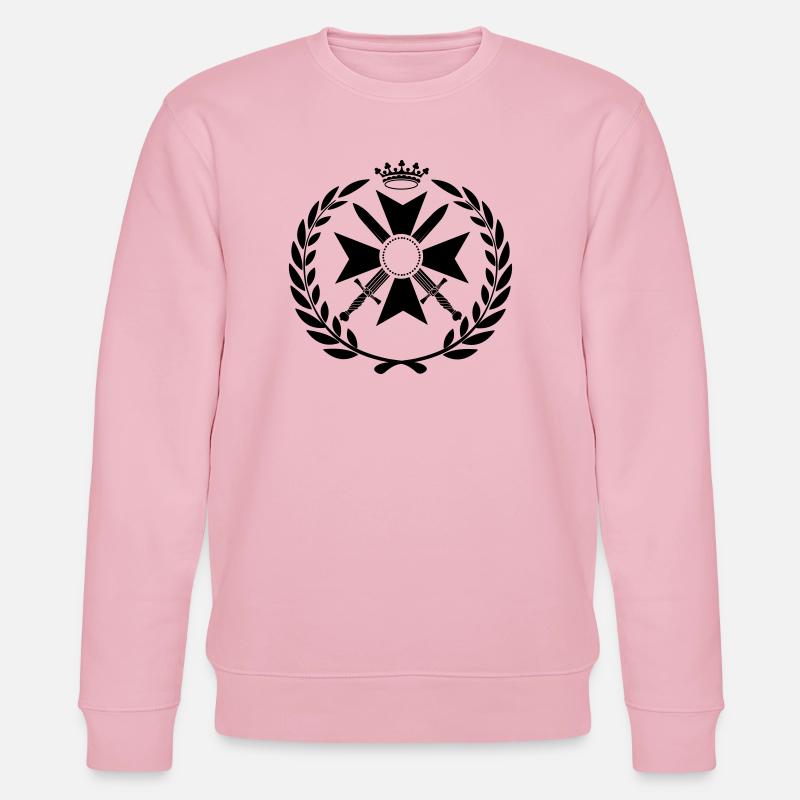 Croix militaire à deux épées - Sweat bio CHANGER Stanley/Stella Unisexe - rose pâle