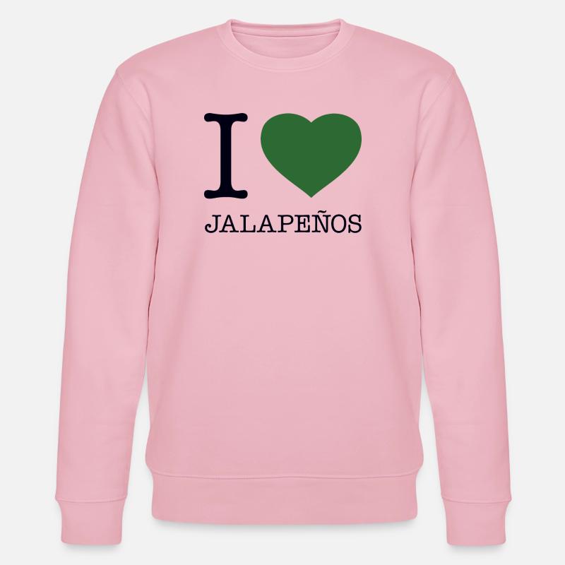 I LOVE JALAPENOS - Stanley/Stella Unisex Bio-Sweatshirt CHANGER  - Hellrosa