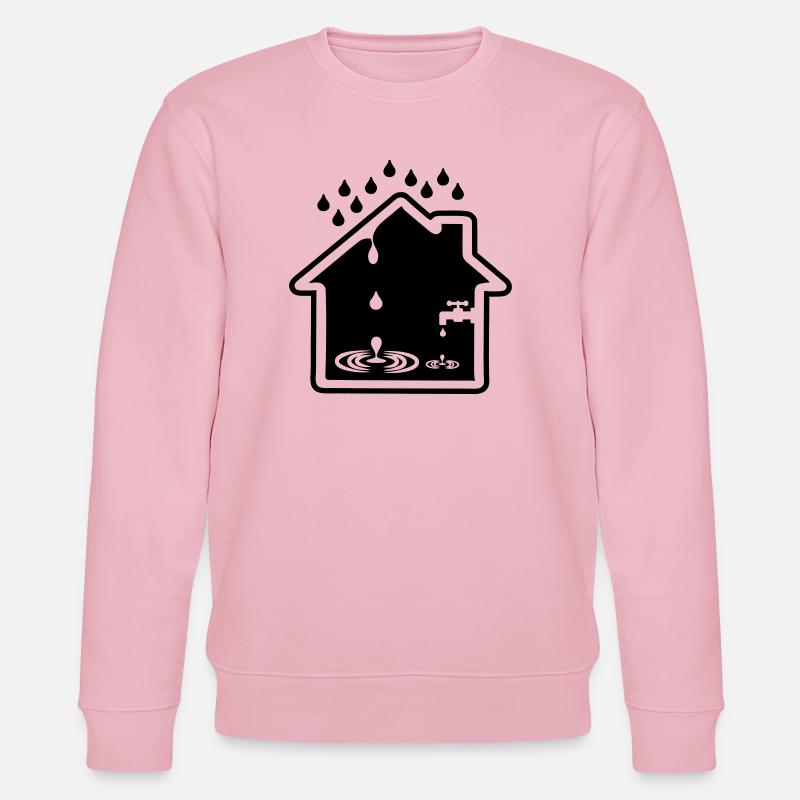 Hausleck undichter Wasserhahn - Stanley/Stella Unisex Bio-Sweatshirt CHANGER  - Hellrosa