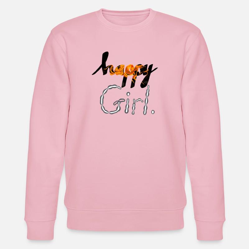 Glückliches Mädchen - Stanley/Stella Unisex Bio-Sweatshirt CHANGER  - Hellrosa