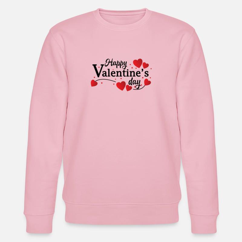 Saint-Valentin, Saint-Valentin, Saint-Valentin - Sweat bio CHANGER Stanley/Stella Unisexe - rose pâle