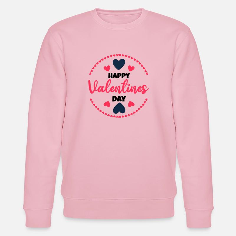 Saint-Valentin, Saint-Valentin, Saint-Valentin - Sweat bio CHANGER Stanley/Stella Unisexe - rose pâle