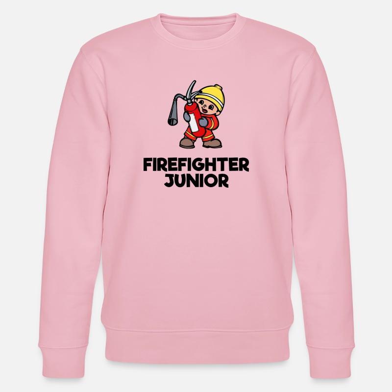 Freiwillige Feuerwehr Lebensretter Statement - Stanley/Stella Unisex Bio-Sweatshirt CHANGER - Hellrosa