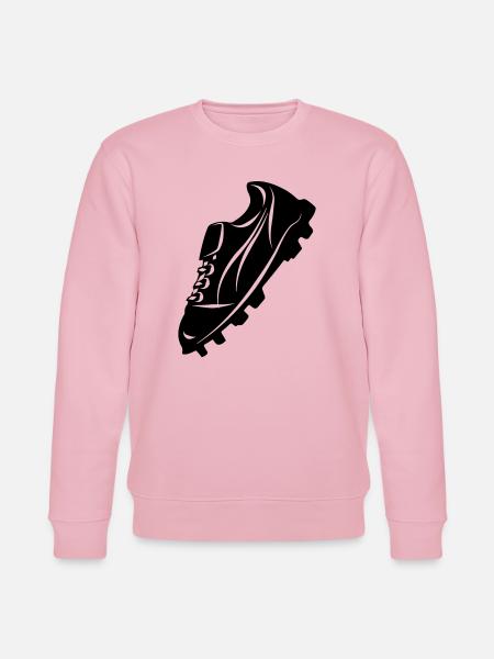 Fußballschuh transparente Schattenfigur - Stanley/Stella Unisex Bio-Sweatshirt CHANGER  - Hellrosa