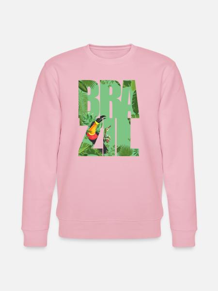 Brésil - Sweat bio CHANGER Stanley/Stella Unisexe - rose pâle