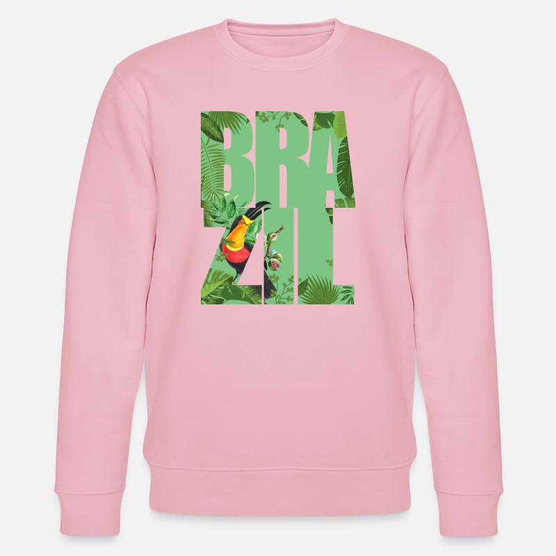 Brésil - Sweat bio CHANGER Stanley/Stella Unisexe - rose pâle