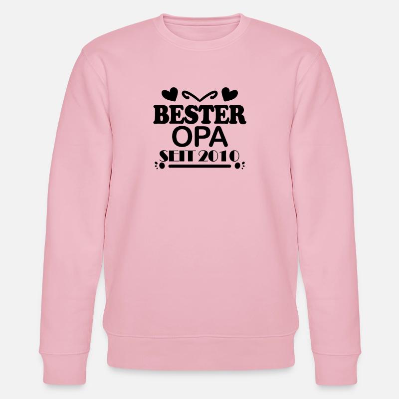 Bester Opa seit 2010 - Stanley/Stella Unisex Bio-Sweatshirt CHANGER  - Hellrosa
