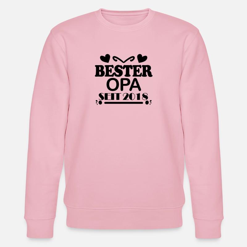 Bester Opa seit 2018 - Stanley/Stella Unisex Bio-Sweatshirt CHANGER  - Hellrosa