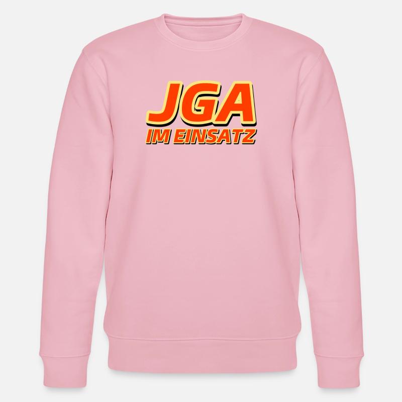 JGA IM EINSATZ - Junggesellenabschied - Stanley/Stella Unisex Bio-Sweatshirt CHANGER  - Hellrosa