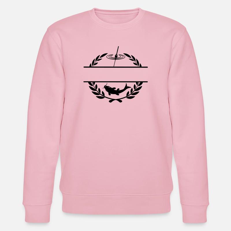 Fischschwimmer 008 - Stanley/Stella Unisex Bio-Sweatshirt CHANGER  - Hellrosa