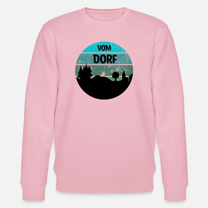Dorf / Dorfkind - Stanley/Stella Unisex Bio-Sweatshirt CHANGER  - Hellrosa