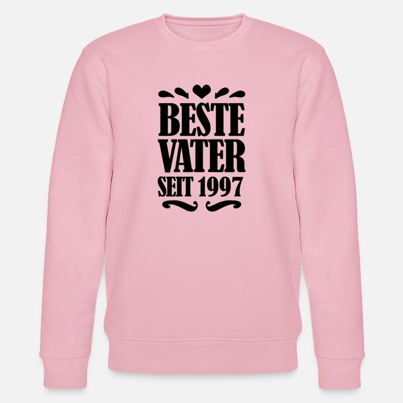 Bester Vater seit 1997 - Stanley/Stella Unisex Bio-Sweatshirt CHANGER  - Hellrosa