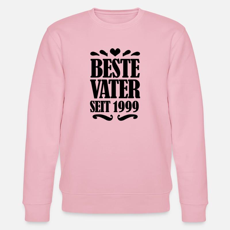Bester Vater seit 1999 - Stanley/Stella Unisex Bio-Sweatshirt CHANGER  - Hellrosa