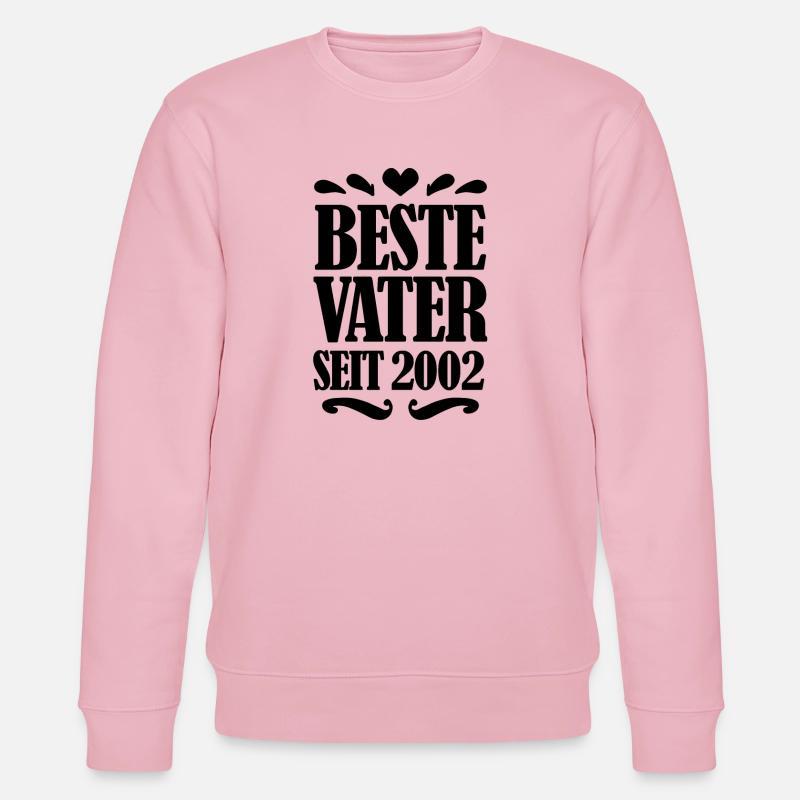 Bester Vater seit 2002 - Stanley/Stella Unisex Bio-Sweatshirt CHANGER  - Hellrosa