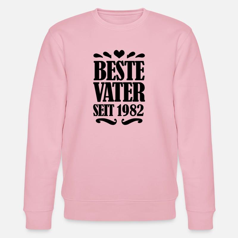 Bester Vater seit 1982 - Stanley/Stella Unisex Bio-Sweatshirt CHANGER  - Hellrosa
