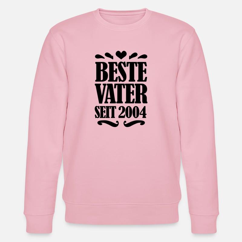 Bester Vater seit 2004 - Stanley/Stella Unisex Bio-Sweatshirt CHANGER  - Hellrosa