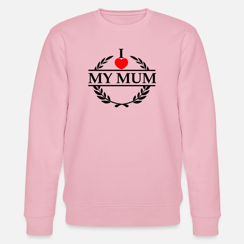 Ich liebe meine Mama - Stanley/Stella Unisex Bio-Sweatshirt CHANGER - Hellrosa