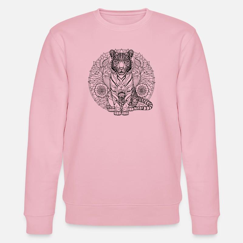 Tiger - Stanley/Stella Unisex Bio-Sweatshirt CHANGER  - Hellrosa