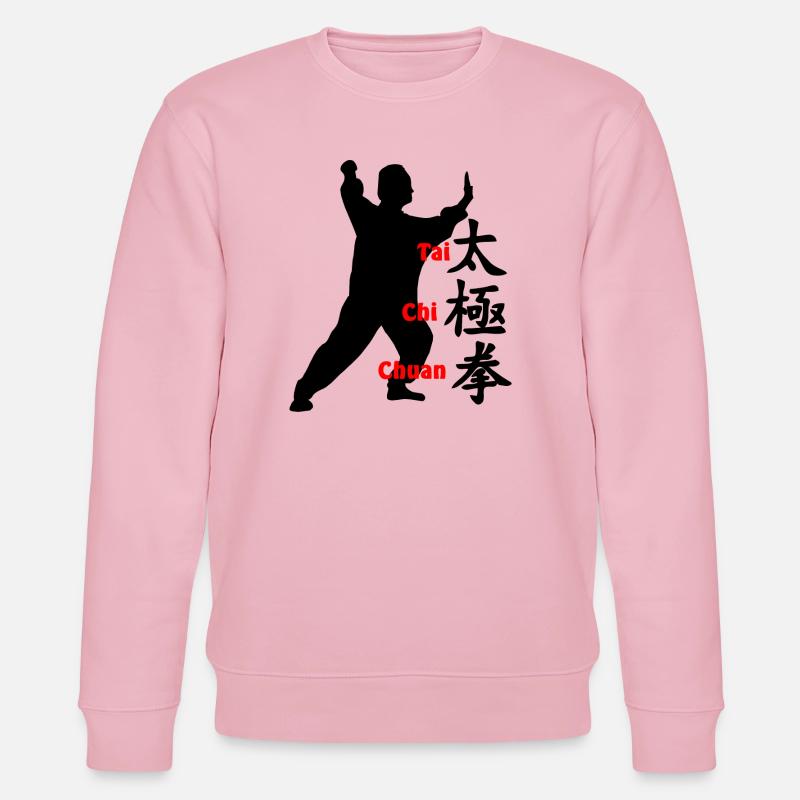 Chinesisches Zeichen und Text Taichi Chuan - Stanley/Stella Unisex Bio-Sweatshirt CHANGER  - Hellrosa