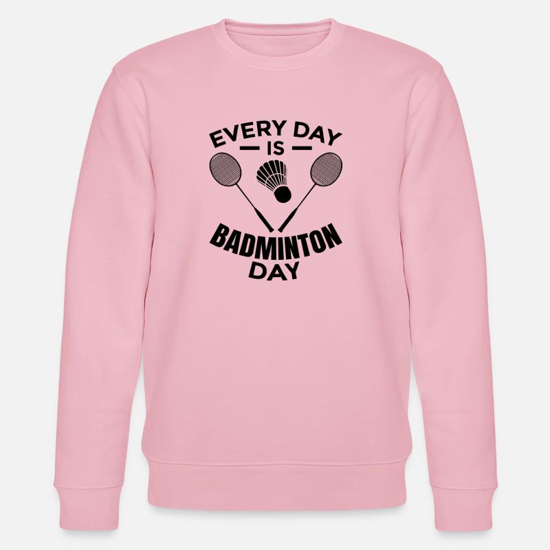 Routine quotidienne de badminton - Sweat bio CHANGER Stanley/Stella Unisexe - rose pâle