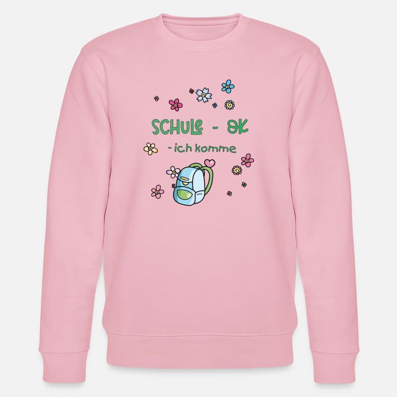Schule, Einschulung - Stanley/Stella Unisex Bio-Sweatshirt CHANGER  - Hellrosa