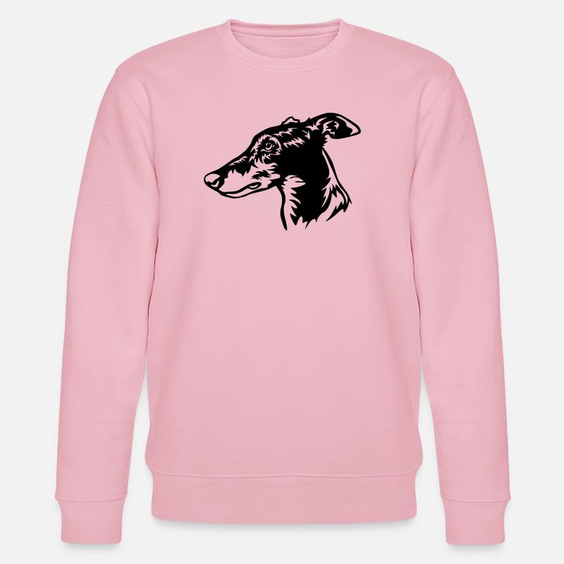 Greyhound Kopf - Stanley/Stella Unisex Bio-Sweatshirt CHANGER  - Hellrosa