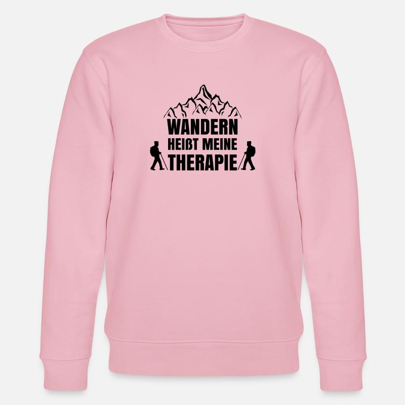 Bergsteigen Statement Wandern Gipfel Wanderer - Stanley/Stella Unisex Bio-Sweatshirt CHANGER  - Hellrosa