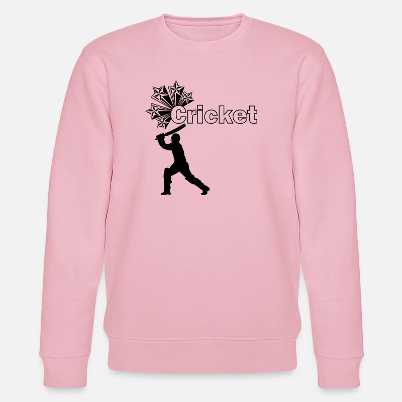 Star-Cricketspieler - Stanley/Stella Unisex Bio-Sweatshirt CHANGER  - Hellrosa