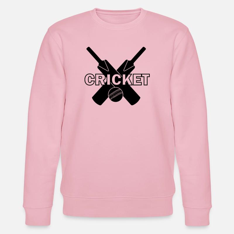 Cricket-Logo mit Text CRICKET - Stanley/Stella Unisex Bio-Sweatshirt CHANGER  - Hellrosa