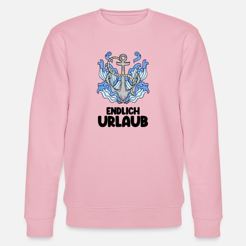 Urlaub Anker Nordsee - Stanley/Stella Unisex Bio-Sweatshirt CHANGER - Hellrosa
