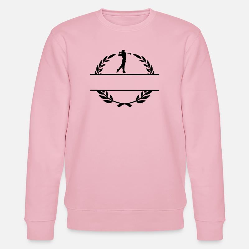 Golfer im Lorbeerkranz - Stanley/Stella Unisex Bio-Sweatshirt CHANGER  - Hellrosa
